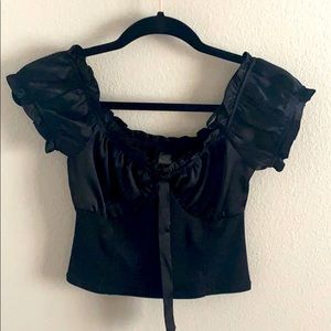 Black Crop Top